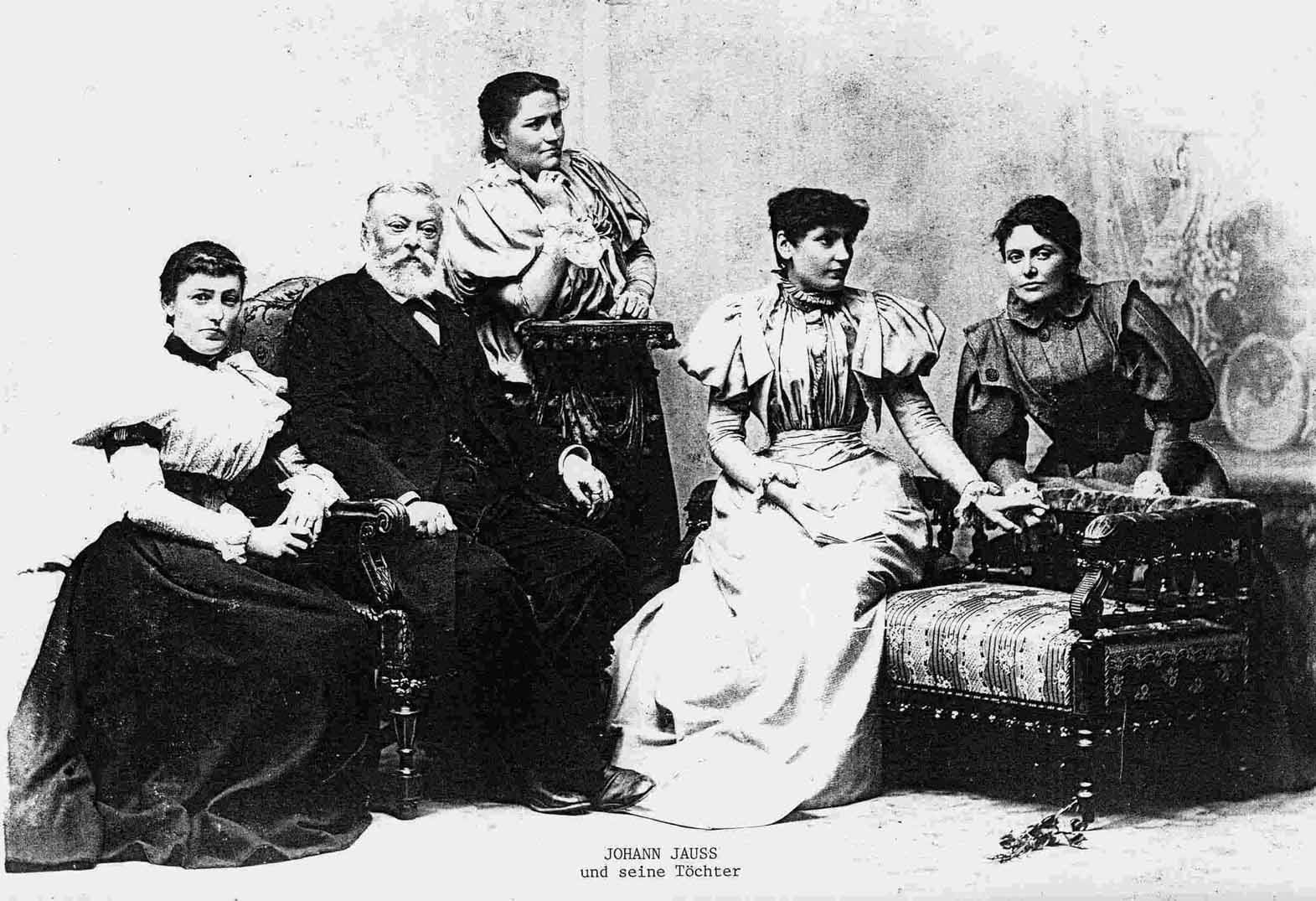 Johann Jauss and his daughters